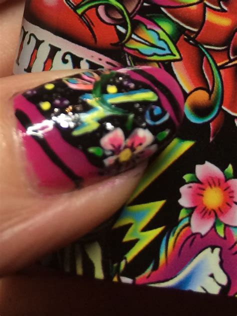 Ed Hardy Perfume Nails Talon Nails Creative Nails Nail Art