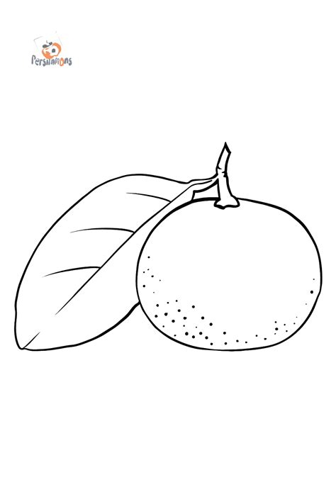 Dibujo De Mandarina Cítrica Para Colorear Imprime Y En Línea Gratis