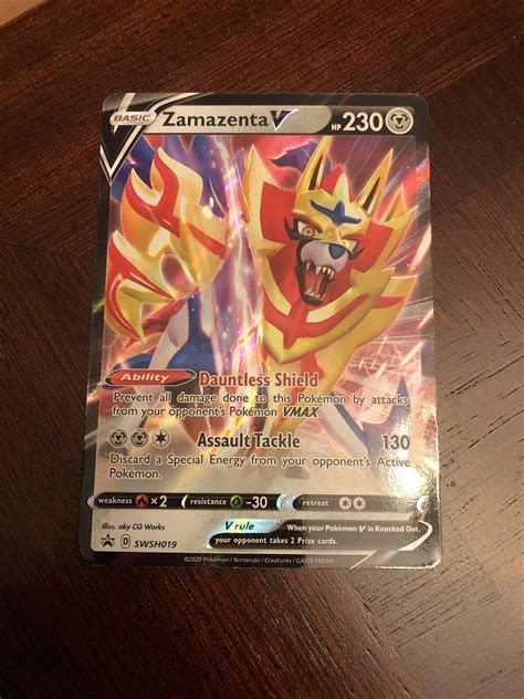 Mavin Zamazenta V Swsh Pok Mon Tcg Black Star Promo Full Art Ultra