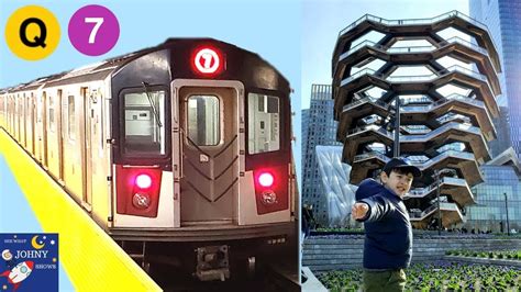 Johny S MTA Subway Train Ride To Hudson Yards Vessel Sculpture NYC