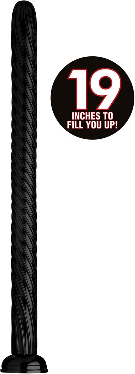 Amazon Hosed 19 Inch Spiral Long Dildo Textured PVC Anal Snake With Suction Cup Extra