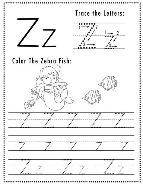 Letter Z Tracing