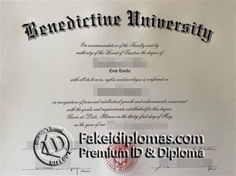 How To Buy A Fake Benedictine University Diploma Online