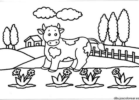 Paisajes Con Vacas Dibujos Para Imprimir Y Colorear Colorear