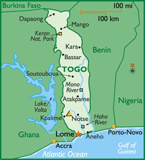 Togo Map - Togo