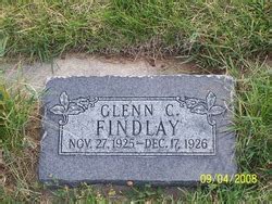 Glenn Calder Findlay 1925 1926 Mémorial Find a Grave