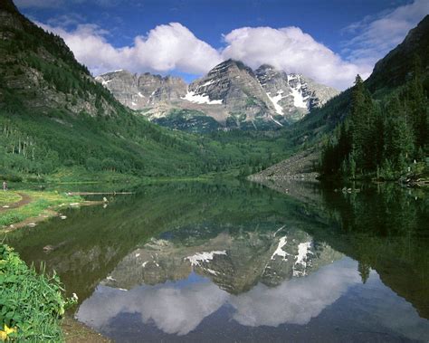 壁纸1280x1024地球瑰宝 大尺寸自然风景壁纸精选 第八辑 Maroon Bells Snowmass Wilderness