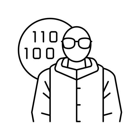 software engineer worker line icon vector illustration 21143151 Vector ...