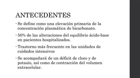 Acidosis Y Alcalosis Metabolica Gasometria Pptx