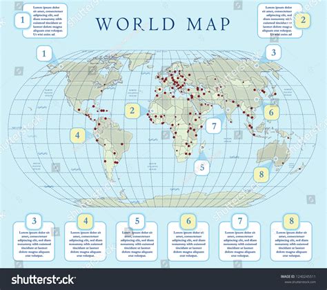 Small scale political world map with major - Royalty Free Stock Vector ...