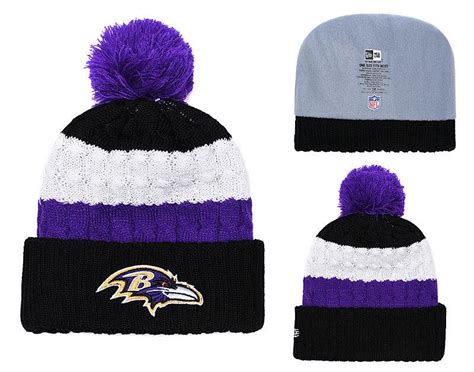 Mens Baltimore Ravens New Era 2018 Nfl Knit Beanie Hat Vestashome