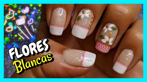 DECORACIÓN DE UÑAS Flores FÁCIL ELEGANTES para PRINCIPIANTES NailArt