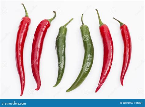 Red And Green Chili Pepper Stock Image Image Of Food 38875057