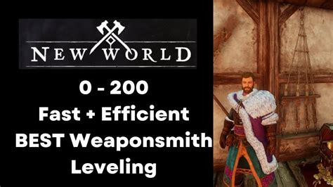 New World BEST Weaponsmithing Leveling Guide UPDATED For Brimstone