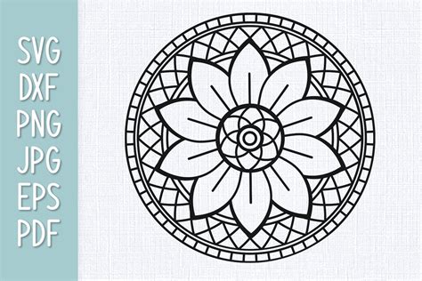 Sunflower Mandala SVG