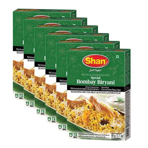 Buy Shan Bombay Biryani Recipe And Seasoning Mix 211 Oz 60g Spice Powder For Meat And Potato