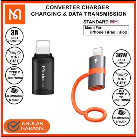 Jual Mcdodo Ot Ot Ot Usb C For Iphone Adapter