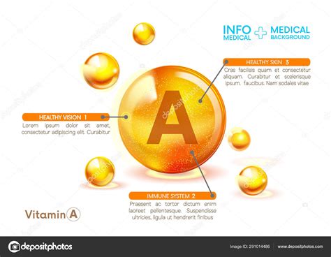 Vitamina A icono brillante oro Infografías médicas Ácido ascórbico