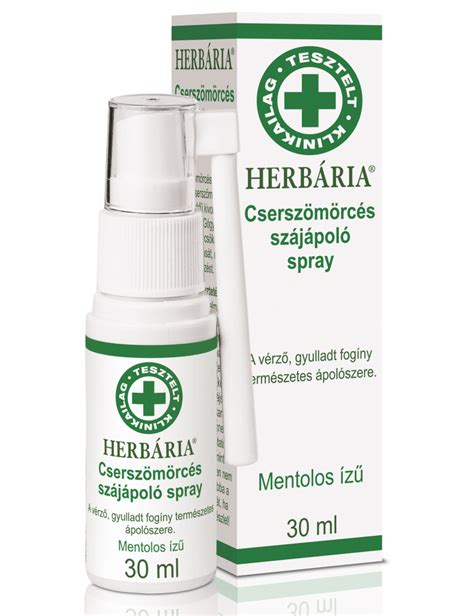 Cserszömörcés szájápoló spray HERBÁRIA Prevenció Patika