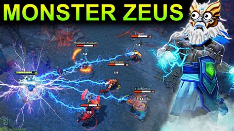 MONSTER ZEUS PATCH 7 11 DOTA 2 NEW META GAMEPLAY 63 CARRY ZEUS YouTube