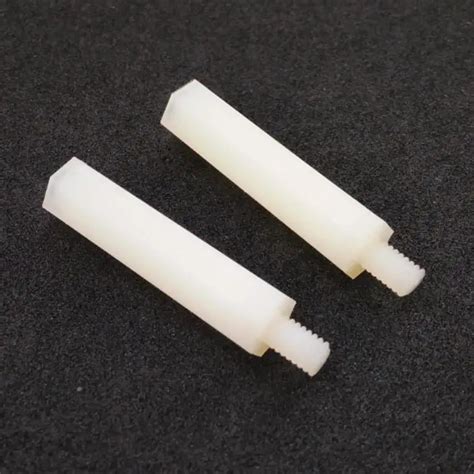 M25 M3 M4 White Hex Pcb Nylon Plastic Spacer Standoff Male Female Insulation Standoff Spacer