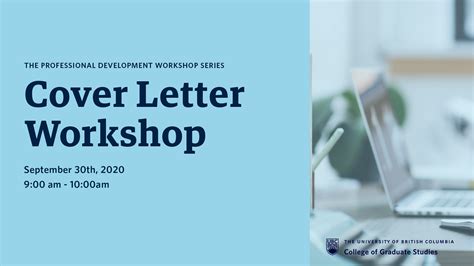 Writing The Cover Letter Workshop Ubc Okanagan Events Calendar