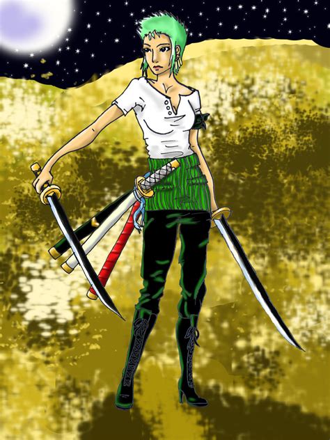 One Piece Zoro Genderbend By Piewoman On Deviantart