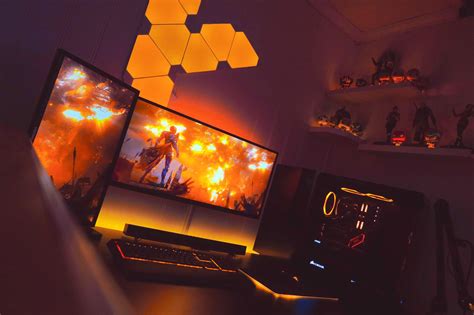 What Can I Say I Like Orange Gaming Setup Gaming Room Setup Best