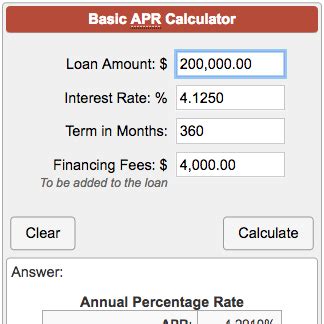 Basic APR Calculator