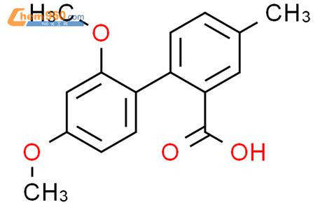 1261925 47 6 2 2 4 dimethoxyphenyl 5 methylbenzoic acidCAS号 1261925