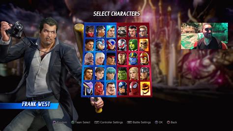 Marvel vs. Capcom: Infinite character select screen and menus 3 out of ...