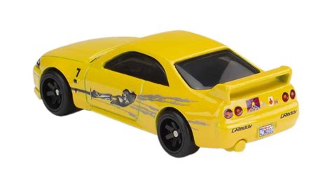 Машинка Premium Hot Wheels Nissan Skyline GT R BCNR33 Fast Furious 1 64 HCP26 Yellow