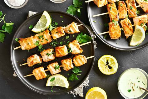 Lachs Spieße vom Grill Fränkische Rezepte Rezepte Tipps