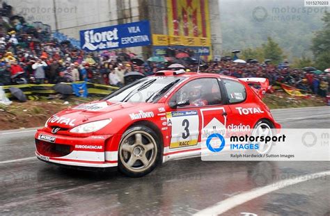 Gilles Panizzi Fra With Co Driver Herve Panizzi Fra Peugeot Wrc