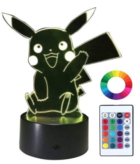 Lampka Nocna 3D Led Pikachu Pokemon Grawer Prezent 12154379807 Allegro Pl