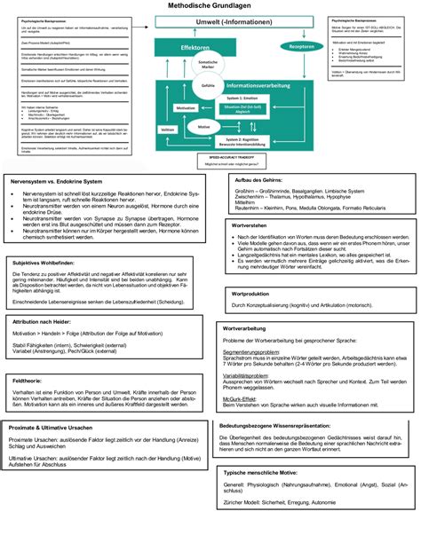 Apu Bp Lernzettel Zusammenfassung Klausur Allgemeine Psychologie