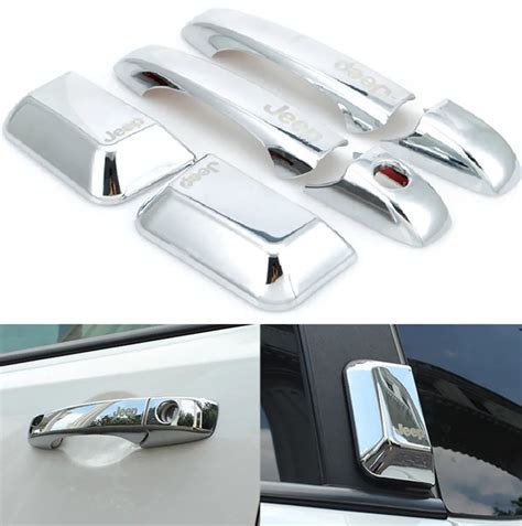 Set Abs Chrome Door Handle Cover Trim Molding Car Styling Accessory