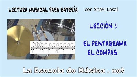 Cómo leer una partitura de batería Lección 1 YouTube