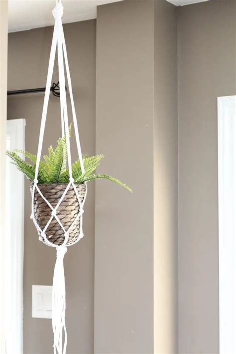 Minute Macrame Plant Hanger Diy Tutorial Feeling Nifty