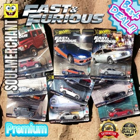 Jual Hot Wheels Premium Fast Furious Mix Varian Nissan Skyline Silvia Toyota Supra Land