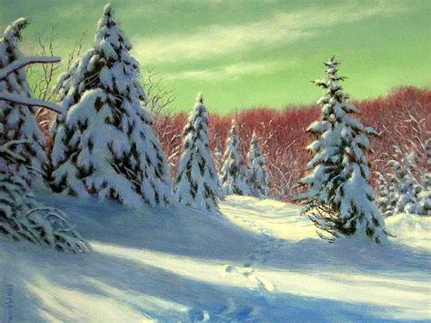 Winter Forest Winter Holidays Forests Paintings Love Four Seasons