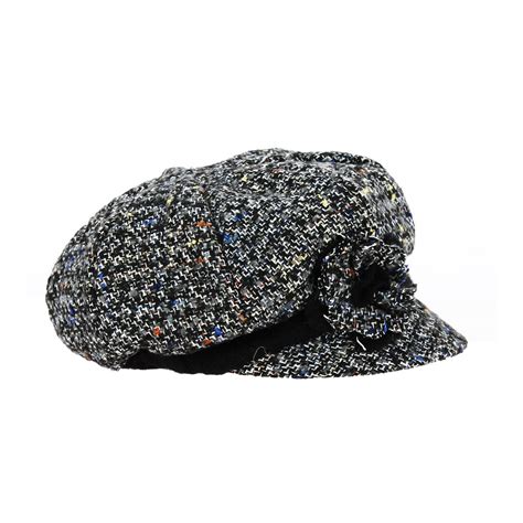 Casquette Gavroche Fleur Laine Gris Traclet R F Rence