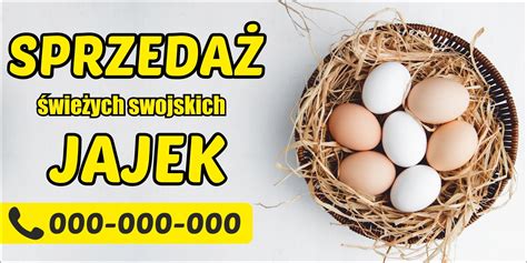 Baner Reklamowy Jaja Wiejskie Du A Reklama X Cena Opinie