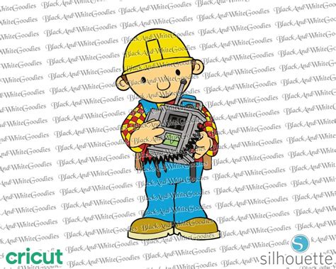 Bob the Builder Svg, Layered Svg, Cricut, Cut File, Cutting File ...