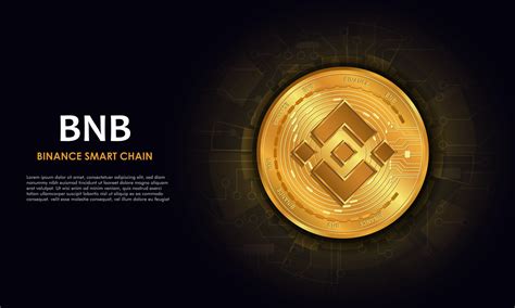 Binance Samart Chain Bnb Technology Background With Circuit Bnblogo