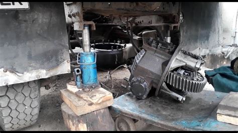 Установка заднего редуктора Камаз! - YouTube