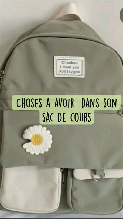 Choses A Avoir Dans Son Sac De Cours Sac De Cours Sac Organisateur