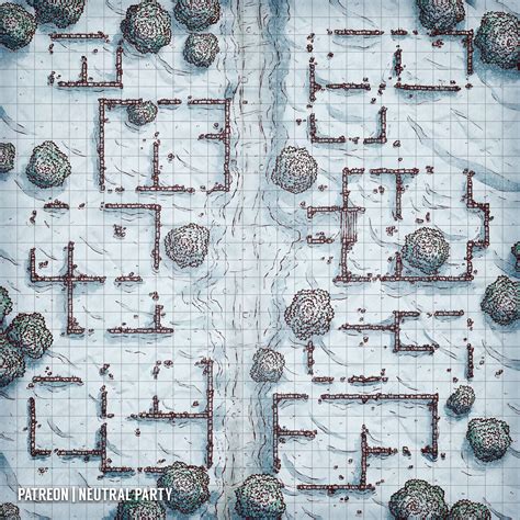 Oc Art Wintery Ruins Battlemap Rdnd