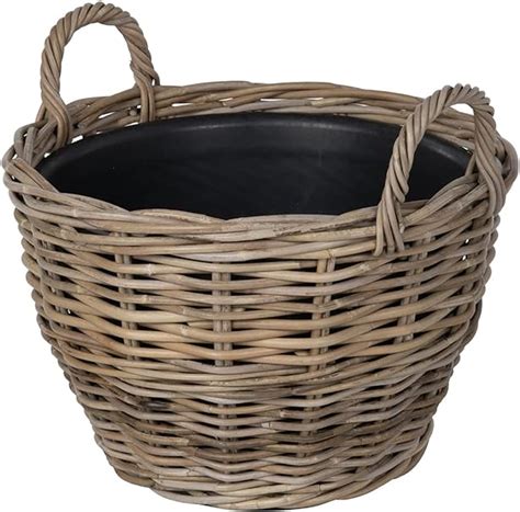 Amazon Rattan Kobo Indoor Outdoor Planter Basket With Ear