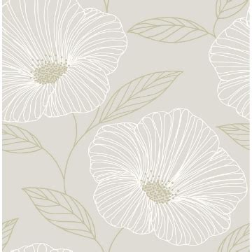 Modern Floral Wallpaper | Contemporary Floral Wallpaper